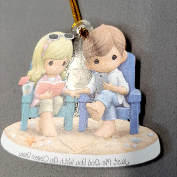 Beach Couple Ornament Just Me And You With An Ocean View Hanging Gift - Picture 5 of 6